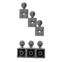 Yuetian éducatif ABS jouet briques bloc de construction Kits de bricolage modifié 2X2 avec boule et trou d'essieu modèle No.57909