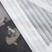 Rideau occultant en Tulle, Polyester blanc, Voile doux et transparent, pour le salon, nouveau, vente en gros