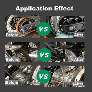 Spray detergente antiruggine per catena di bici e moto, lubrificante ad alta efficienza per moto, olio lubrificante e detergente per catena - Product Image 5