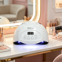 Lampe UV professionnelle sans fil SUN X7 PLUS pour séchage rapide et indolore des ongles en gel, portable, en plastique, pour usage domestique