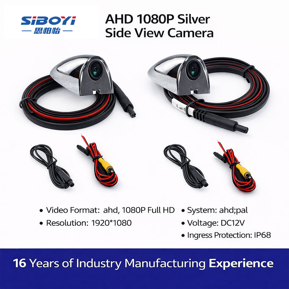 Caméra d'angle mort AHD 1080P - Argent