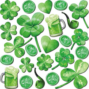 St. Patrick's Day Shamrock Refrigerator Magnet Decoration Cross-Border Irish Holiday <b>Locker</b> Dishwasher Car Sticker Polyresin - Product Image 1