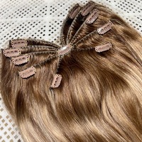 Extensions de cheveux alignées sur les cuticules en gros, extensions de cheveux humains à clip araignée, extensions de cheveux vierges Remy, extensions de cheveux à clip poulpe