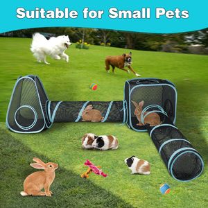 Enclos pour chat d'extérieur, enclos pour lapin, tunnel pour chat pop-up, tente, parc pour animaux de compagnie portable, enclos pour chat d'extérieur pour petits animaux - Product Image 2