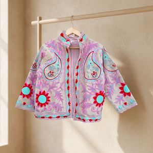<b>Jacket</b> Velvet Suzani Embroidered Eco-Friendly Cotton High Quality New Pattern Unisex Coat Boho <b>Hippie</b> Indian Style Plus Size - Product Image 3