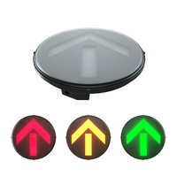 Panneau de signalisation LED jaune haute luminosité 300 mm en PC, indice IP65, prix usine