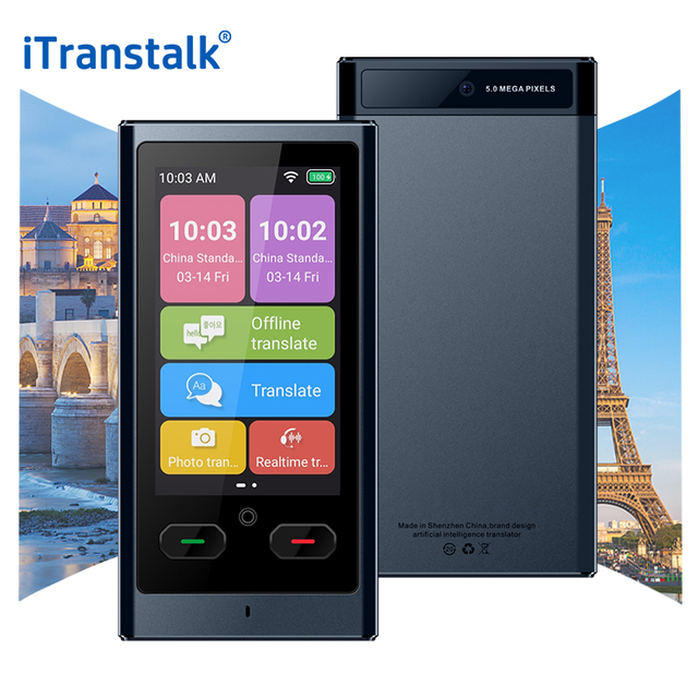 Itranstalk ChatGPT Polish Ukrainian Turkish Czech Vietnamese Russian Languages Voice Smart Language Translator Device