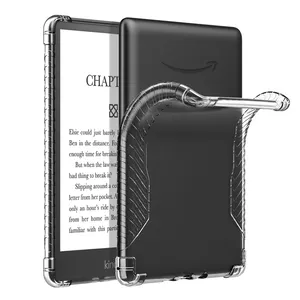 Dteck Case for Kindle Paperwhite (Fits All-New 10th Generation 2018),  Shockproof Impact Resistant Flexible Transparent Clear TPU Protective Shell  with Air Cushion 