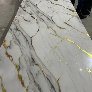 Pannello Murale in PVC Effetto Marmo Lucido Facile da Mantenere Installazione con Colla Facile da Applicare Fai-da-Te Tagliabile Design Colorati Personalizzabili - Product Image 5