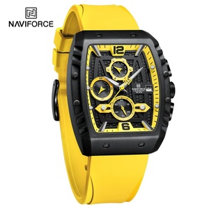 Montres pour hommes NAVIFORCE avec cadran en forme de baril créatif, chronographe à quartz étanche, affichage de la date, montre-bracelet pour homme - Product Image 2