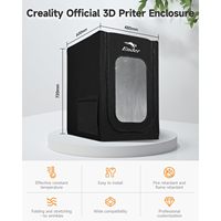 Imprimante 3D Creality Ender, boîtier en aluminium, 480x600x720mm, ignifuge, anti-poussière, température constante, 1,86 kg