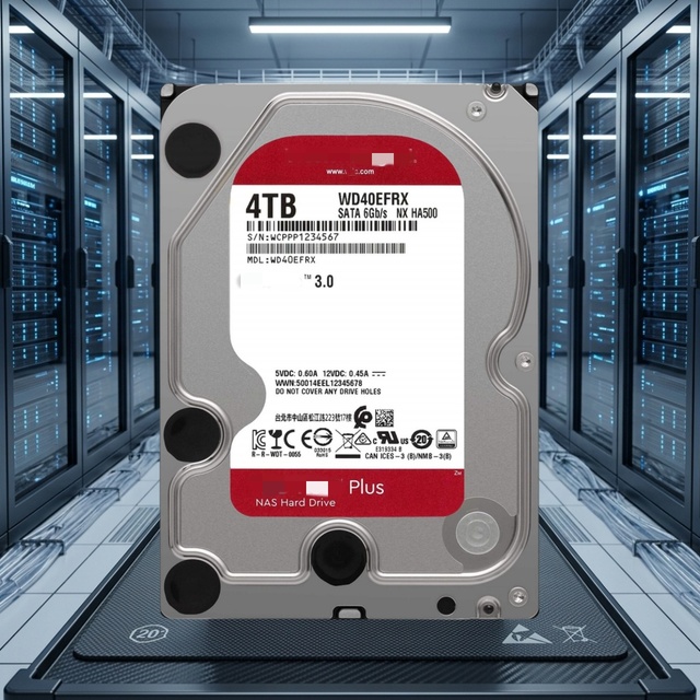 WD40EFRX 4TB SATA 6Gb/s 5400RPM 64MB Cache 3.5inch CMR Internal NAS HDD Hard Disk Drive Red for Storage Server