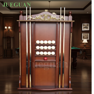 Support de Queue de Billard en Bois Massif de Luxe Premium Support Mural pour Queue de Billard pour Accessoires de <span class=keywords><strong>Table</strong></span> de Billard - Product Image 4