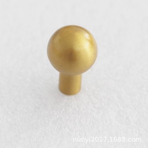 Copper Drawer Handle Round Head Diameter 17 Height 26 Chinese <b>Style</b> Furniture Hardware Durable Polishing <b>Spray</b> Oil Finish - Product Image 1