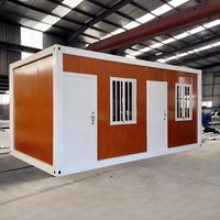 Contenedor Modular de Bajo Costo y Rápida Instalación, Casa Prefabricada de 2 Dormitorios, Desmontable y Reutilizable, para Oficina o Alojamiento