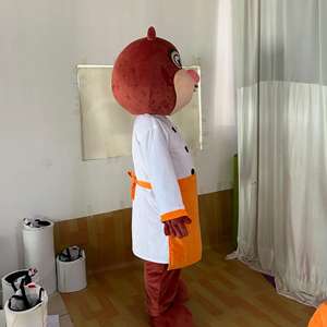 Yetişkin marka maskot kostüm yumuşak peluş cadılar bayramı film ve TV şef inek karikatür karakter Cosplay yürüyüş reklam için uygun - Product Image 2