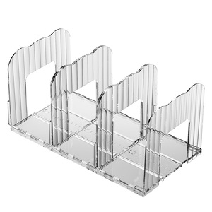 Transparent Handbag <b>Storage</b> Rack Rectangular <b>Stackable</b> With Compartments <b>Wardrobe</b> Organizer Closet Divider Standing Type - Product Image 5
