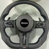Volant en fibre de carbone pour F10 F20 F30 F32 F31 F15 E70 E90 E71 M6 M3 X3 X4 X6 M5, poignée de 35 mm, 3 branches