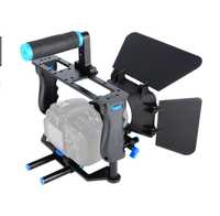 Kit de cage pour caméra vidéo DSLR portable Stabilisateur de caméra Support Cage C200 Équipement de tournage professionnel Boîte pare-soleil