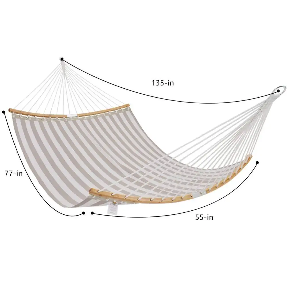 HR new curved bamboo foleded Quick Dry Tesline Hammock outdoor or indoor