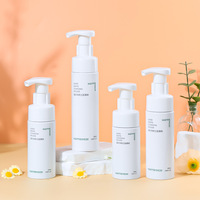 Flacon avec gant bronzant pour le bain du corps, emballage personnalisé pour les soins de la peau, flacons d'huile bronzante en plastique, flacon en mousse de 100 ml