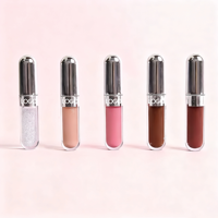 Gloss à lèvres minéral végétalien de haute qualité de marque privée, transparent et riche, rouge à lèvres liquide longue durée, hydratant, taille standard