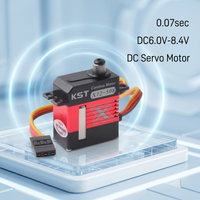 Moteur servo numérique HV sans noyau DC à engrenages métalliques micro JX KST X12-508 V8.0 6.2Kgf.cm 0.07sec 7.4v pour pièces d'avion RC