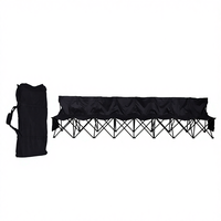 Chaise de camping pliante pour 4 à 8 personnes, portable, pour pique-nique, voyage, imperméable, pour la plage, les concerts, en tissu Oxford, moderne