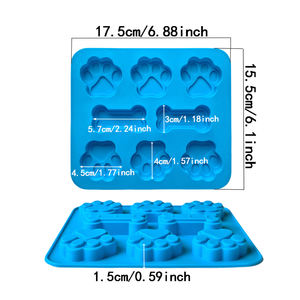 Moules à gâteaux en Silicone empreinte <span class=keywords><strong>de</strong></span> chien, <span class=keywords><strong>emporte</strong></span>-pièce Fondant 3D DIY <span class=keywords><strong>patte</strong></span> <span class=keywords><strong>de</strong></span> <span class=keywords><strong>chat</strong></span>, moules à gâteaux en Silicone, accessoires <span class=keywords><strong>de</strong></span> cuisson - Product Image 3