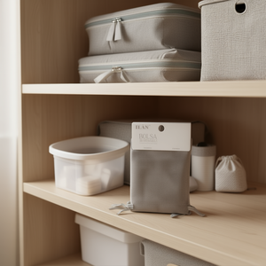 Bolsa de Almacenamiento de Terciopelo ILAN, 10x13 cm, Gris, Reutilizable, Estilo Simple - Product Image 3