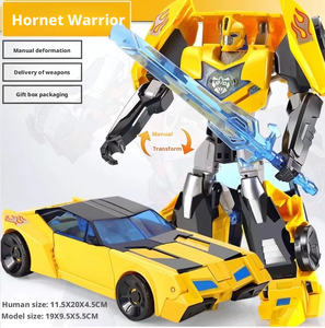 Modelo de Dinosaurio Transformable <span class=keywords><strong>2</strong></span> en 1, Juguete Educativo de Plástico ABS para Niños, Robot Transformable, Caja de Color, para Niños y Niñas de <span class=keywords><strong>2</strong></span> a 14 Años - Product Image 4