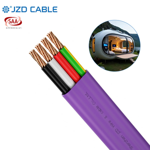 Jzd Saa Tiêu Chuẩn Úc 3V-90 450/750V Đồng 90 ° C Màu Tím Đôi Và Trái Đất Bị Mắc Kẹt Tiết Kiệm Không Gian Phẳng Tps Cáp Cài Đặt - Product Image 5