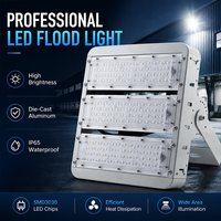 Projecteur LED modulaire détachable 50-200W 160lm/W IP65 AC85-265V pour éclairage commercial extérieur de stades, terrains, tunnels et places