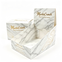 Boîte de présentation de snacks personnalisée en gros, boîte de présentation en carton pliable de haute qualité avec impression de logo personnalisé