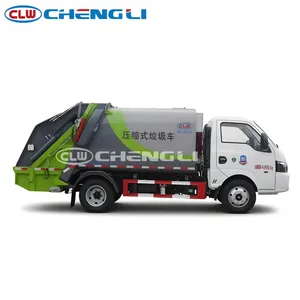 Camión Compactador de Basura con Cargador Trasero, 18t, Capacidad de Carga 6.8t, 190HP, Motor Cummins, para Recolección de Residuos Urbanos - Product Image 2