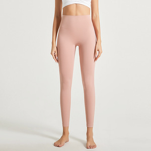 Pantalon de yoga et de sport taille haute en nylon et élasthanne avec logo personnalisé 2026 pour entraînement et fitness - Product Image 5