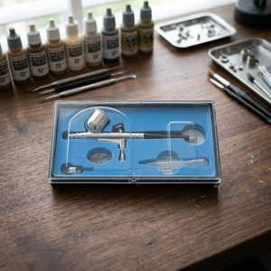 Aérographe HC0203 |   Aérographe portable en aluminium à double action avec déclencheur à bouton-poussoir pour maquillage, nail art et automobile - Vente en gros - Product Image 4