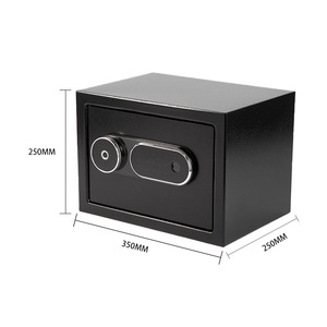 Coffre-fort électronique à code 350x250x250mm en acier avec accès par empreinte digitale pour usage privé à domicile - Product Image 1