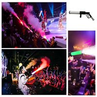 Equipo de Efectos Especiales, Pistola de Aire Comprimido de CO2, Cañón de Humo, Pistola de Chorro de Gas para Fiestas, Cañón LED para Discotecas, Bares y DJ