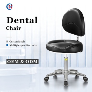 Chaise en cuir moderne réglable pour entrepôt scolaire utilisation extérieure selle rotation ascenseur bascule inclinable laboratoire dentaire meubles cliniques - Product Image 1