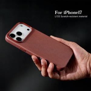 เคสโทรศัพท์มือถือ L163 Luxury Techwoven Fabric สำหรับ iPhone 15 16 17 Pro Max ฝาหลังพร้อมแม่เหล็ก - Product Image 1