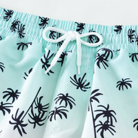 Shorts d'été imprimés pour homme, en nylon/polyester imperméable, décontractés, pour la plage, les vacances en bord de mer et le surf, avec cordon de serrage