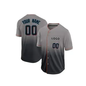 Uniforme de baseball en gros, t-shirts personnalisés, sublimation professionnelle, jersey de l'équipe de baseball de new york