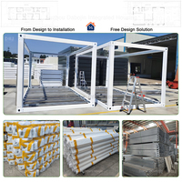Structure en acier durable pour maison conteneur de 20 pieds et 40 pieds, kit de bricolage pour ossature de cabine modulaire préfabriquée