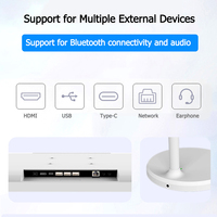Pantalla Portátil de 24 Pulgadas, TV Inteligente con Pantalla Táctil IPS, Monitor Portátil Inalámbrico con Soporte Giratorio de 360° y Altavoz Integrado