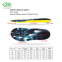 JOGHN Semelles intérieures souples pour chaussures de basket-ball Semelles intérieures en mousse Pu Semelles de skate pour sports entiers et confort