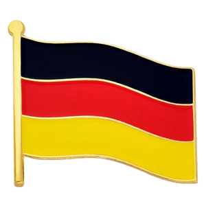 Sports-Themed Brass Metal Casting Flag Enamel Pin Handmade Metal Crafts with Silk Screen Printing