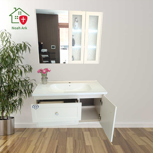 Customizable Modern Traditional Bathroom Vanity Cabinet LED Mirror Large Storage Space for Hotel Use - Product Image 3