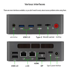 Mini PC BKHD Intel Core i5 12450H con doble LAN, DDR4, SSD M2, cuatro pantallas, Tipo C, computadora industrial - Product Image 2