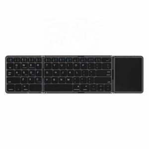 Teclado Plegable Táctil Recargable BT para IOS, Android, Windows, Mac <span class=keywords><strong>OS</strong></span>, Mini Teclado Inalámbrico Portátil Plegable para Teléfono, <span class=keywords><strong>iPad</strong></span> - Product Image 6